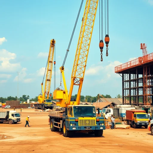 Sewa Mobil Crane 3 Ton Klaten