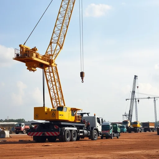 Sewa Truck Crane 5 Ton Klaten